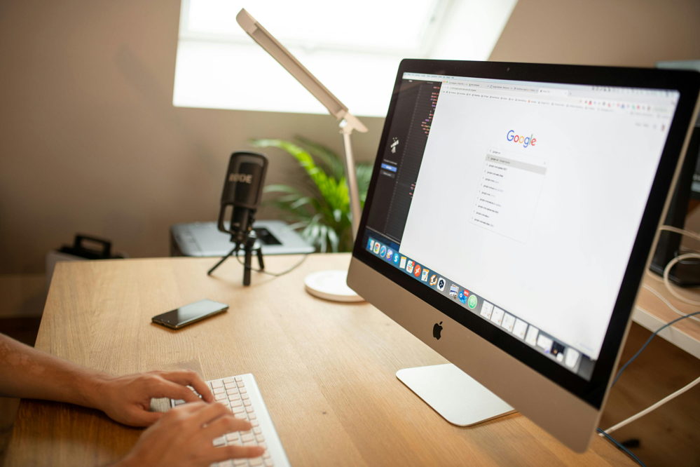 Business owner managing Google Business Profile